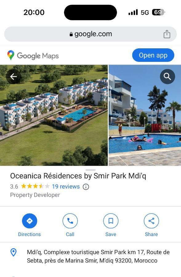 Smir Park Apartment Mdi'Q , Marina Smir, Oceanica Exterior foto